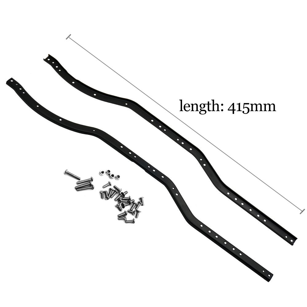 AXSPEED Stainless Steel Girder Side Frame Chassis for 1/10 RC Crawler Car Axial SCX10 90046 90047 Upgrade Parts