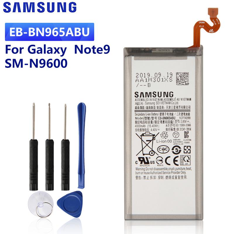 Original Replacement Battery EB-BN965ABU For Samsung Galaxy Note9 Note 9 SM-N9600 N960F N960U N960N N960W SM-N960X 4000mAh
