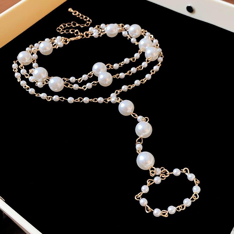 

Stainless steel blade chain geometric anklet ins cold wind foot decoration niche design sense versatile anklet women