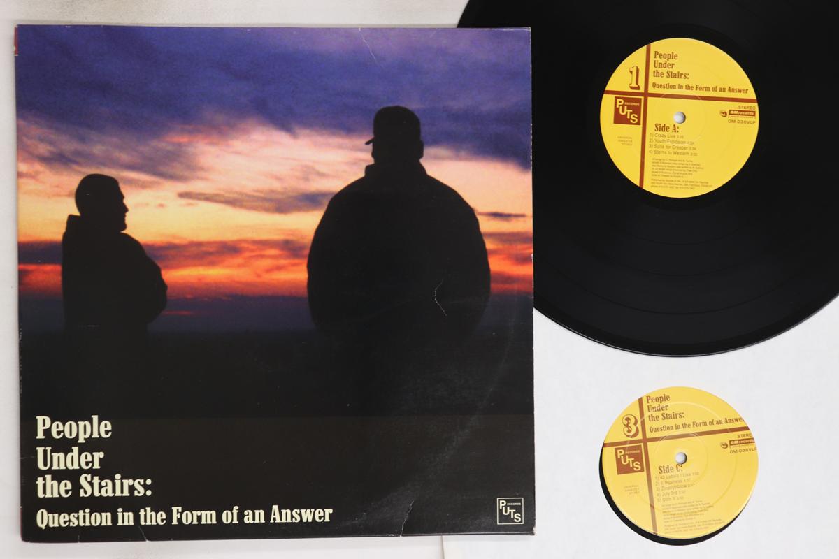 

LP Record PEOPLE UNDER THE STAIRS - Question In The Form Of An Answer OM036VLP OM 2000 US Rap & Hip-Hop/R&B Used