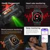 New 1200mAh Large Capacity Battery Smart Watch Men Outdoor Flashlight 3ATM Waterproof Sports Fitness Bluetooth Call Smartwatch