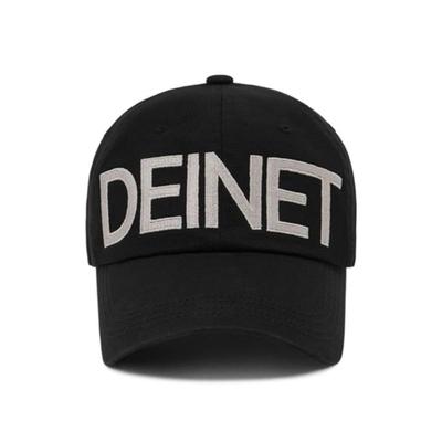 DEINET DEINET BIG LOGO CAP IN BLACK