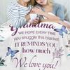 1pc We Love You Grandma, Gift Blanket from Grandchildren To Grandma, Soft, Comfortable And Warm Blanket, Birthday Gift Flannel Blanket for Grandma