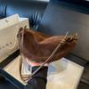 Super Popular Faux Suede Bag  Women's Suede Niche  New Crossbody Single Shoulder Bag  Retro Bag