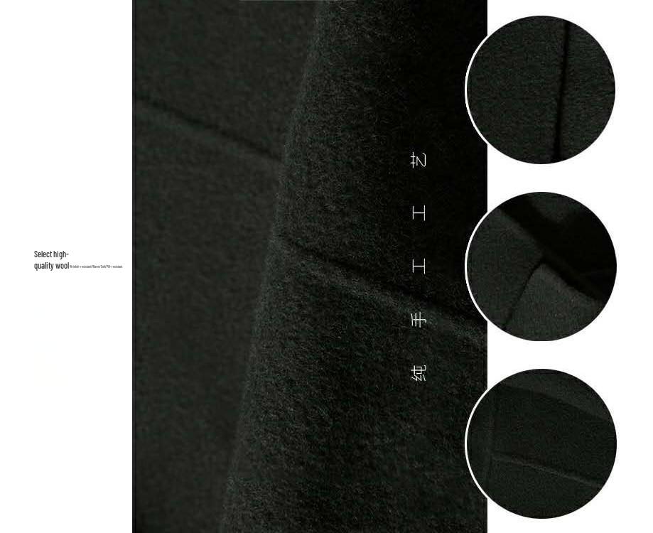 Women's Mid-Length Woolen Coat - 2026 Autumn/Winter Korean Style Thickened Version