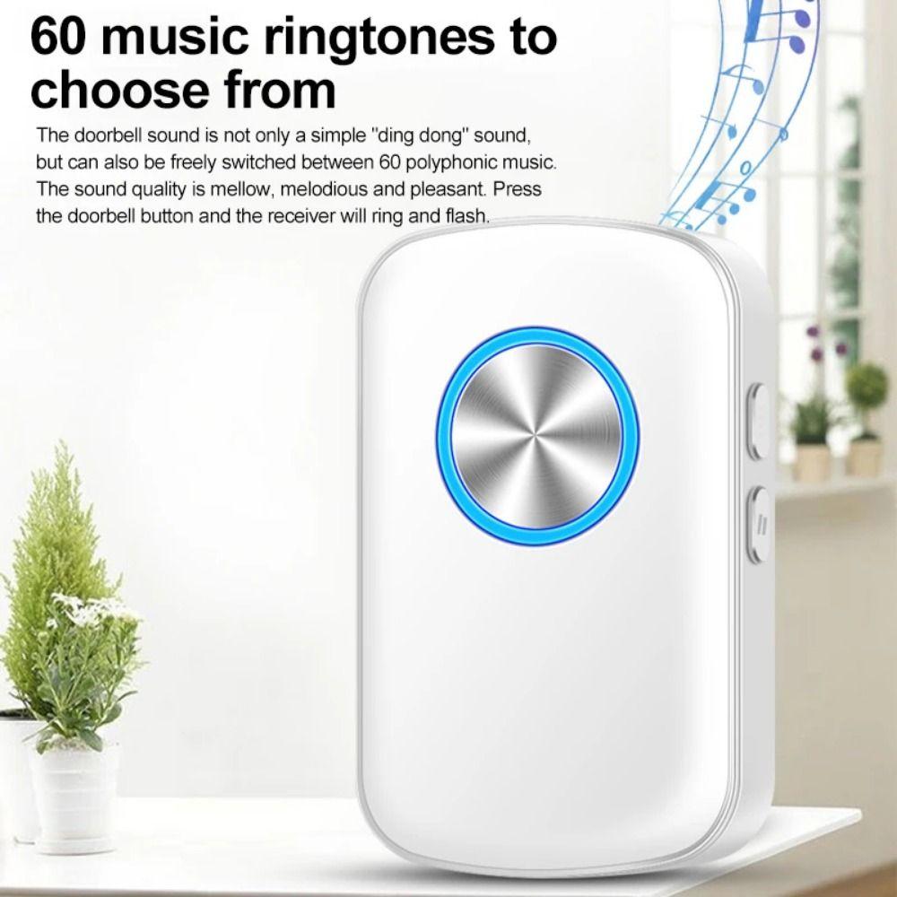 300M Range Smart Doorbell Waterproof Door Chime Kit Long Range Wireless Doorbell  Smart Home