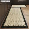 Kitchen Rug Anti-slip Stain-resistant Wear-resistant Foot Mats Solid Color Carpet Long Size Rugs Home Decor Alfombra De Cocina