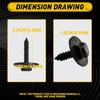 50X Bumper Fastener Clips Auto Car Hole Metal Rivets Retainer Fender Push Pin