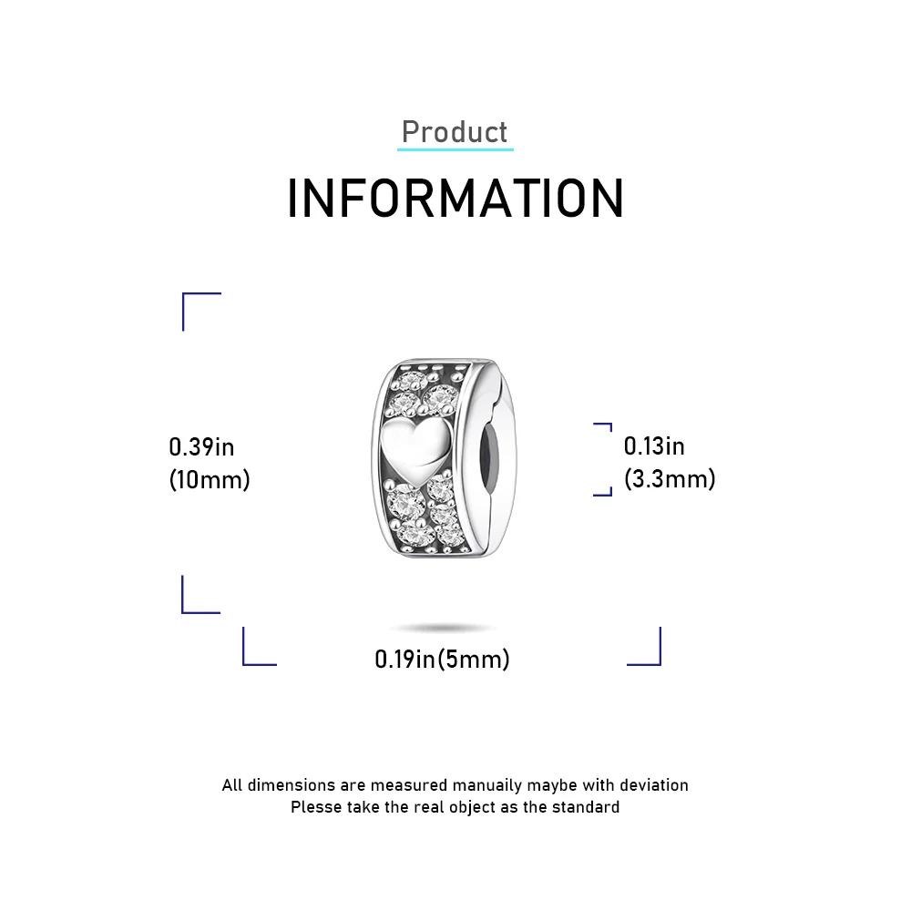 Original Copper Safety Clasp Heart Flower Safety Chain Beads Pendant Charms For Pan Bracelet Jewellery Clips