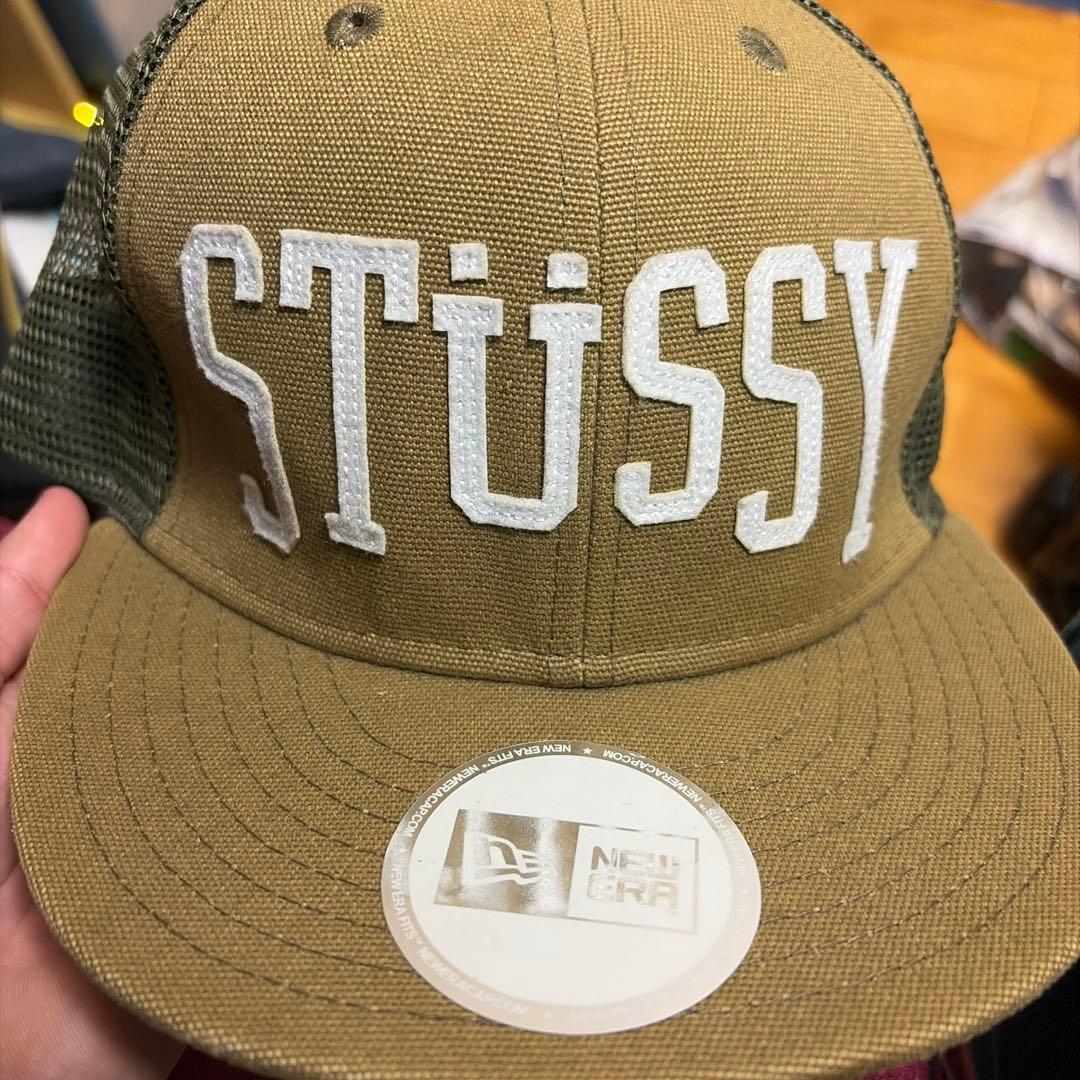 Used STUSSYNew Era mesh cap khaki