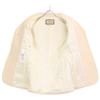 Gucci 643288 21AW Ivory Wool 100% Horsepit Gold Button Short Sleeve Jacket Jacket 36 IvoryUsed