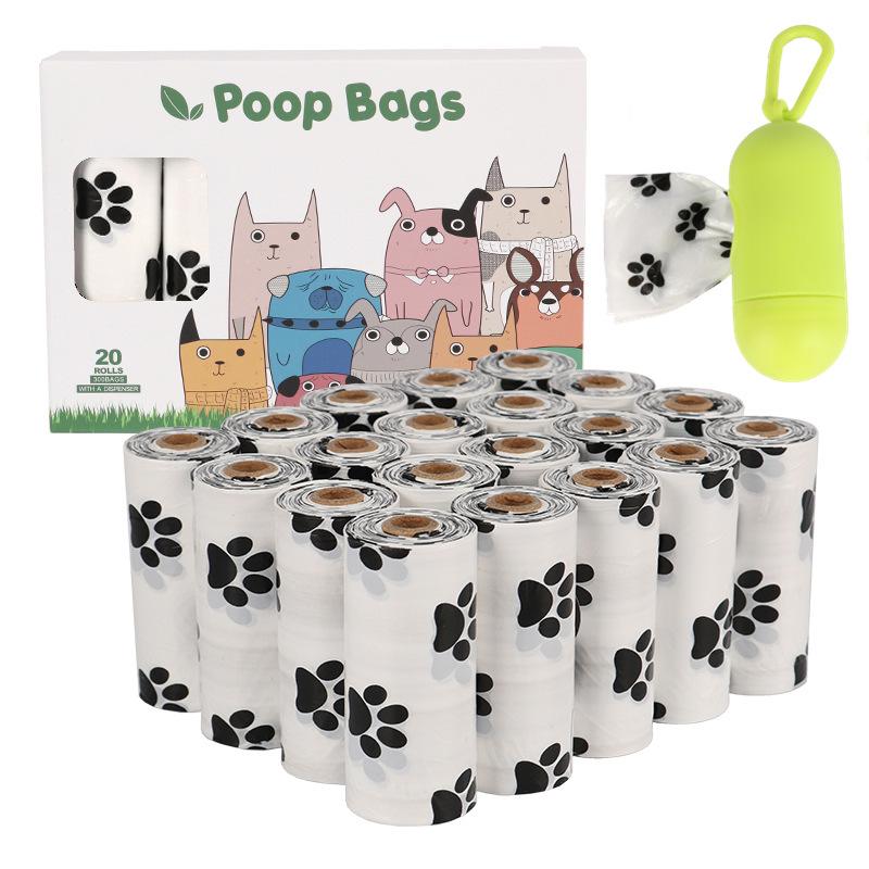 EPI Biodegradable Dog Poop Bags Lavender Scented Pet Poop Bags With Holder Extra Thick Leakproof Dog Poop Bags With Dispenser