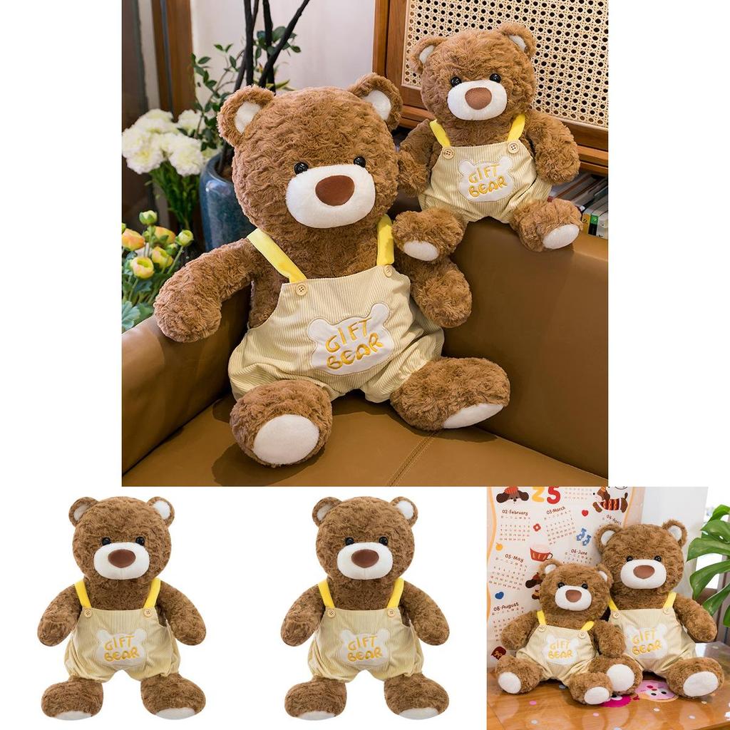 Plush Teddy Bear Sitting Pose With Straps For Kids And Women Soft Cushion