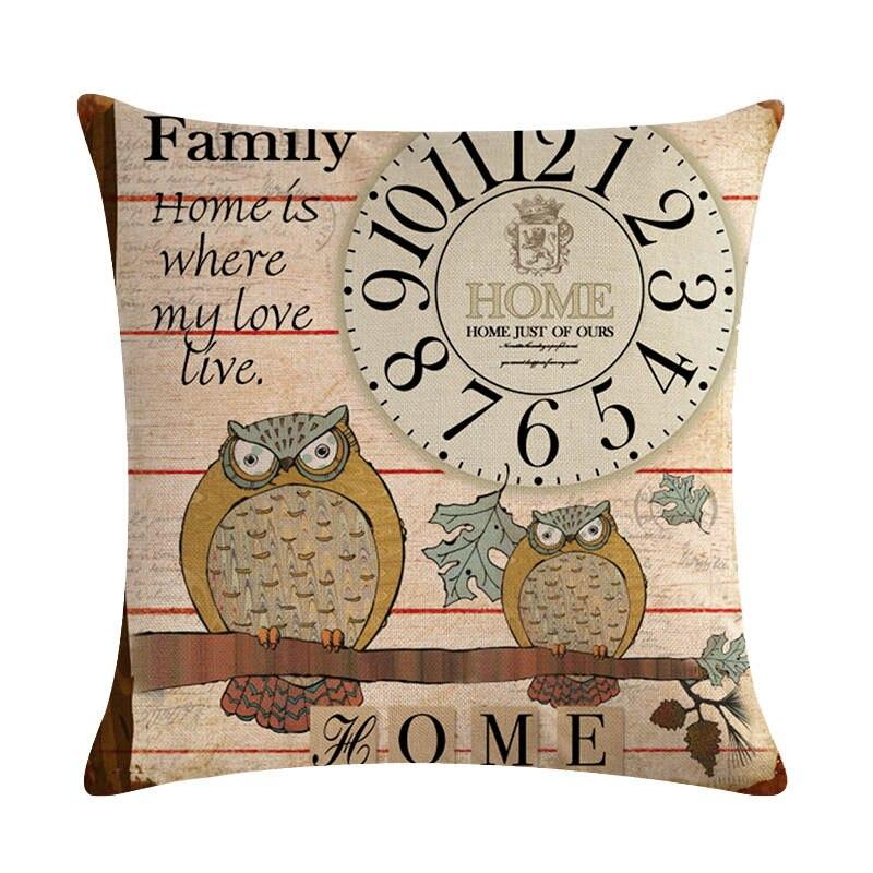owl pillow case