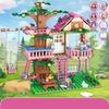 Friends City Tree House Summer Holiday Villa Castello Building Blocks Set Figure Giardino Fai da te Giocattoli per Bambini Ragazza Regalo di Compleanno