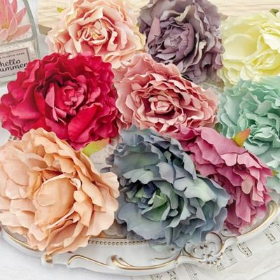 Couronne de Pivoines en Soie Style Vintage Européen DIY – Grande Fleur Artificielle Décoration de Maison