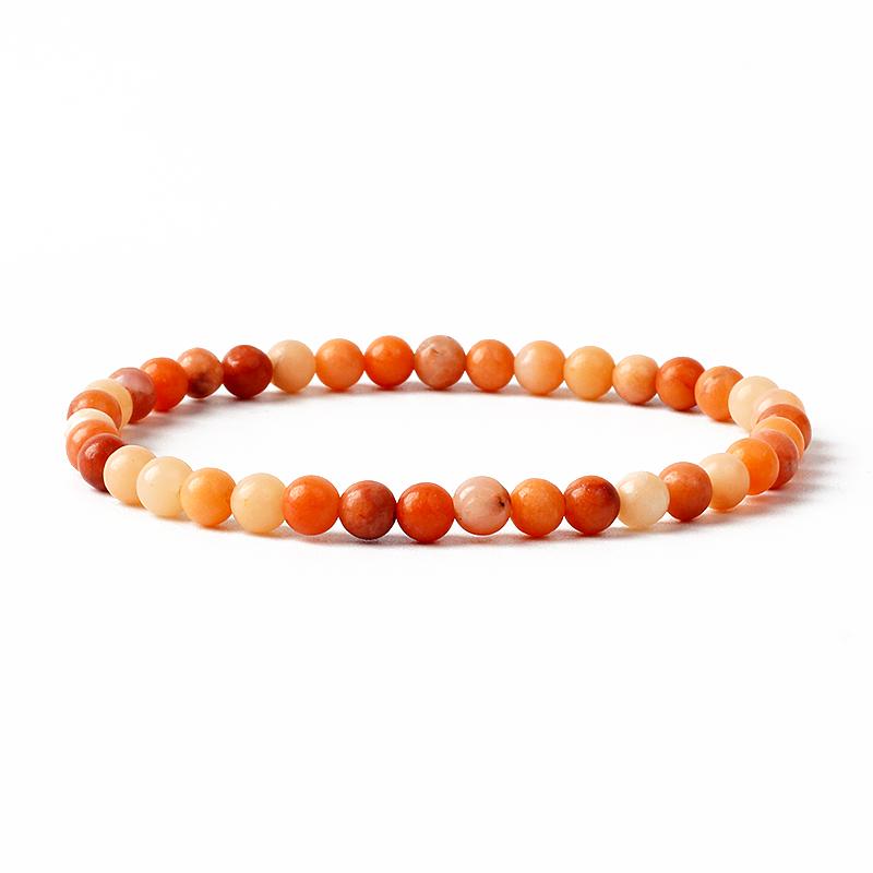 Reiki Natural Stone Bracelets For Women Men 4MM Beads Stretch Bracelet Wholesale Agate Lava Tiny Bangles Handmade Simple Jewelry