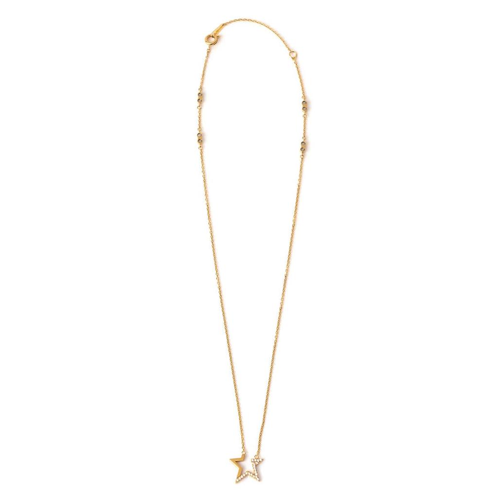 Magnetyczny naszyjnik Asymetryczny naszyjnik z gwiazdą Złoty Uniwersalny rozmiar [Rielly]
