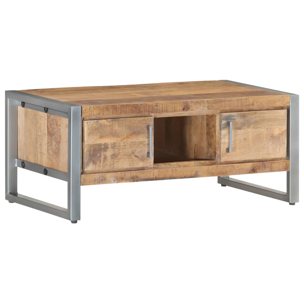 Coffee Table 95 x 50 x 40 cm Rough Mango Wood