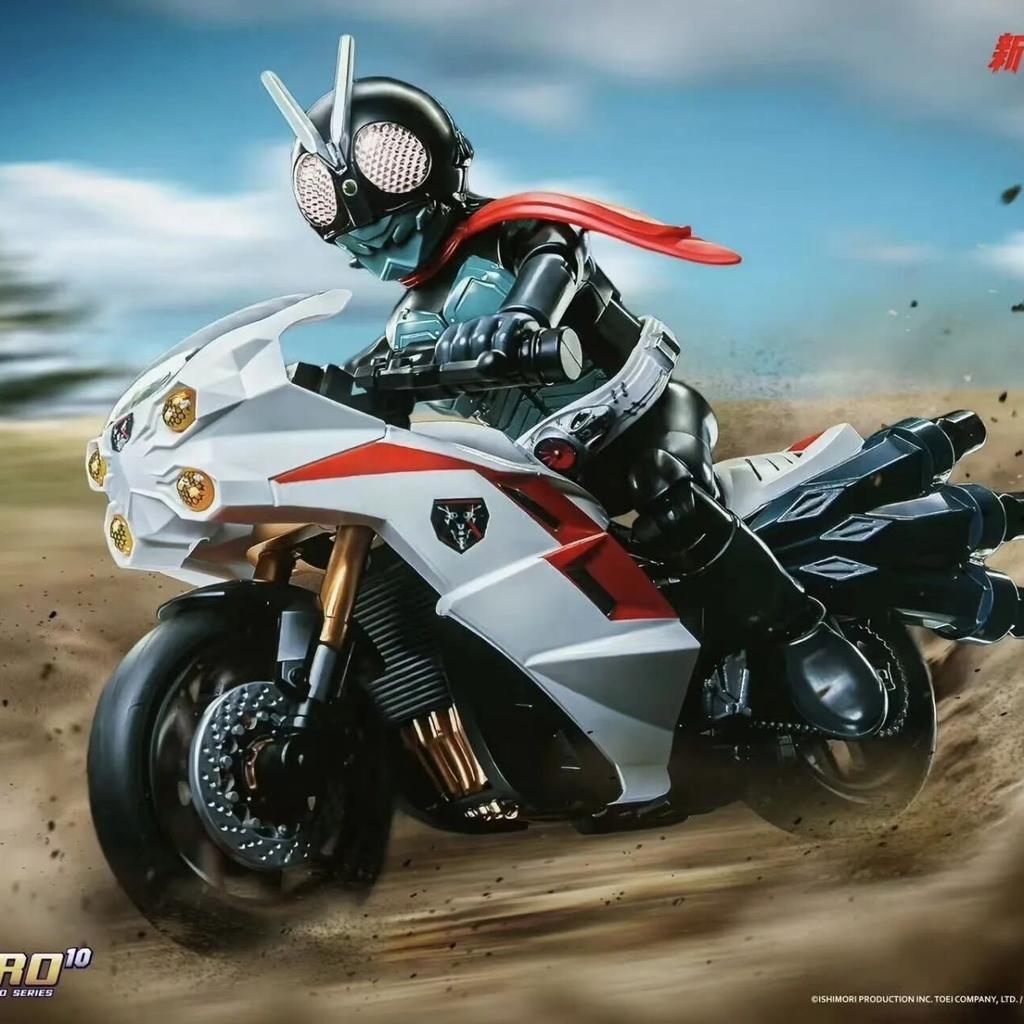 Blokees New Kamen Rider Cyclone Action Figures Toy Shin Masked Rider Classic Collection Edition Cyclone Assembly Model Kit Gifts
