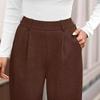 New Arrival: Casual, Comfortable and Versatile Plain-Coloured Straight-Leg Wide-Leg Drape Trousers for Women