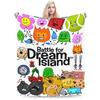 Gemütliche bfdi Battle for Dream Island Decke Merch Sofa Dekorative Überwurfdecken Super Warm Fleece für Auto