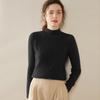 2024 Autumn/Winter Women's Jacquard Cashmere Knit Half-High Neck Sweater