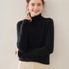 Women's Loose High Neck Cashmere Sweater - Soft, Sticky, and Versatile Knit Pullover for Autumn and Winter