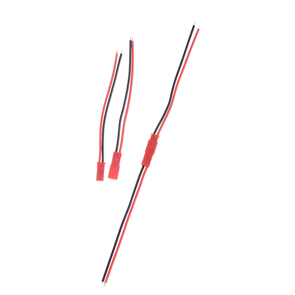 10Pair 2 Pin Jst 100Mm Pitch 2.54Mm Male And Female Wire Connector Plug Cable