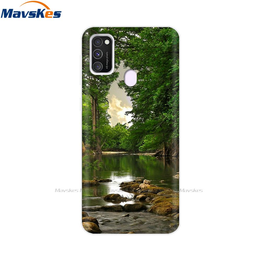 For Samsung Galaxy M21 Case Back Cover Soft Silicone TPU Phone Case For Samsung Galaxy M20 M21 M30 M30s M31 Case Cover Bumper