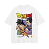 Unisexs Tshirt Japanese Anime Dragon Ball Print Tshirt Harley Cooku Cotton Tshirt Pop Street Style Shortsleeved Top White