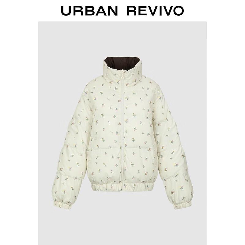 

UR 2025 Women s Floral Stand-Collar Padded Jacket L