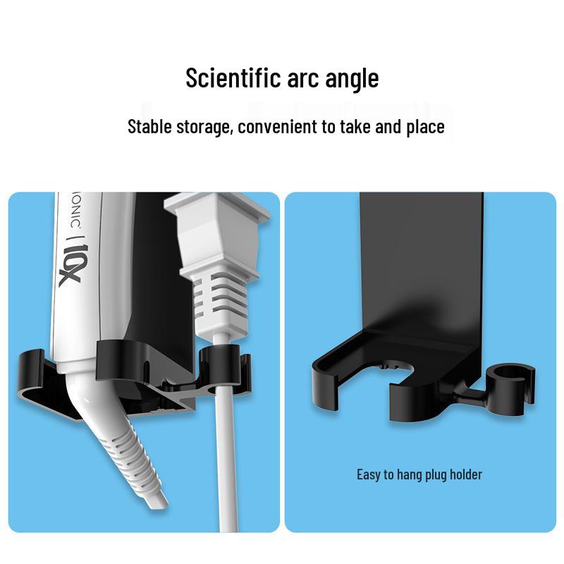 Cross-Border No-Punch Curling & Straightener Iron Storage Rack