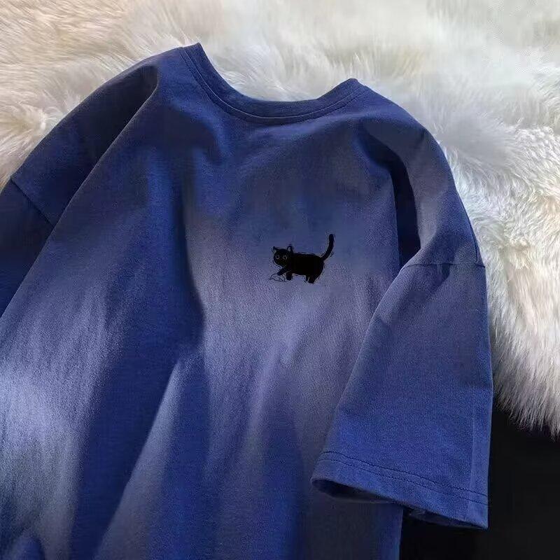 New Short Sleeved T-Shirt For Men In Summer, Korean Style Trend, Simple Half Sleeved Top, Hong Kong Style Loose Casual Brand T-Shirt