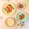 Nordic Creative Ceramic Round Flat Plate Morandi Simple Home Western Food Pizza Steak Plate Pasta Dim Sum Shallow Plate