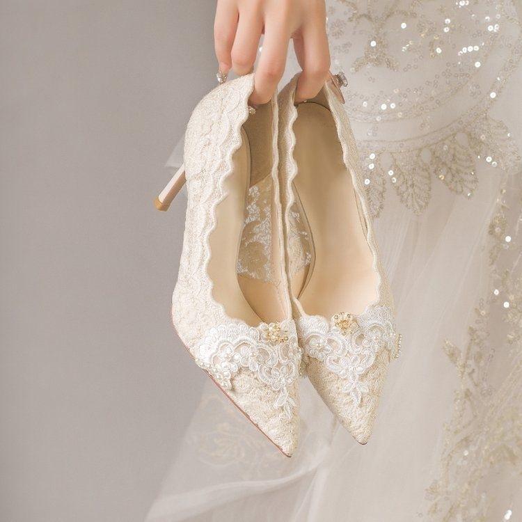 French beautiful versatile comfortable single shoes women's spring and summer new fashion pointed head shallow mouth stiletto high heels women