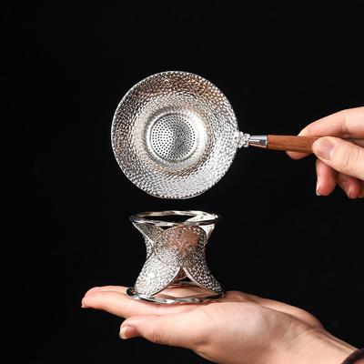 Čajové sítko čajový filtr slitina čajová souprava příslušenství domácnost trychtýř na přípravu čaje lžička na přípravu čaje oddělovač čajových zbytků