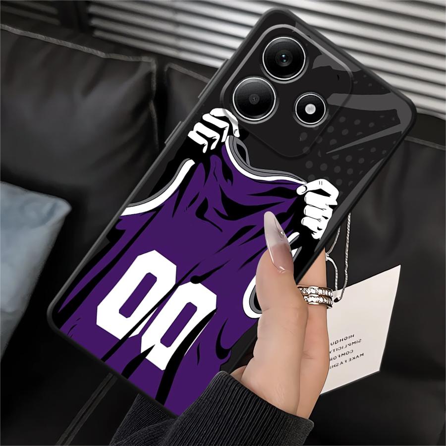 

Jersey Numbers Phone Cover Case for Xiaomi Redmi Note 14 10 12 11 Pro A1 A2 A3 12C 13C 13 Pro Plus 9 8 7 A4 A5 11S 14C 12S K40 Redmi Note 8T