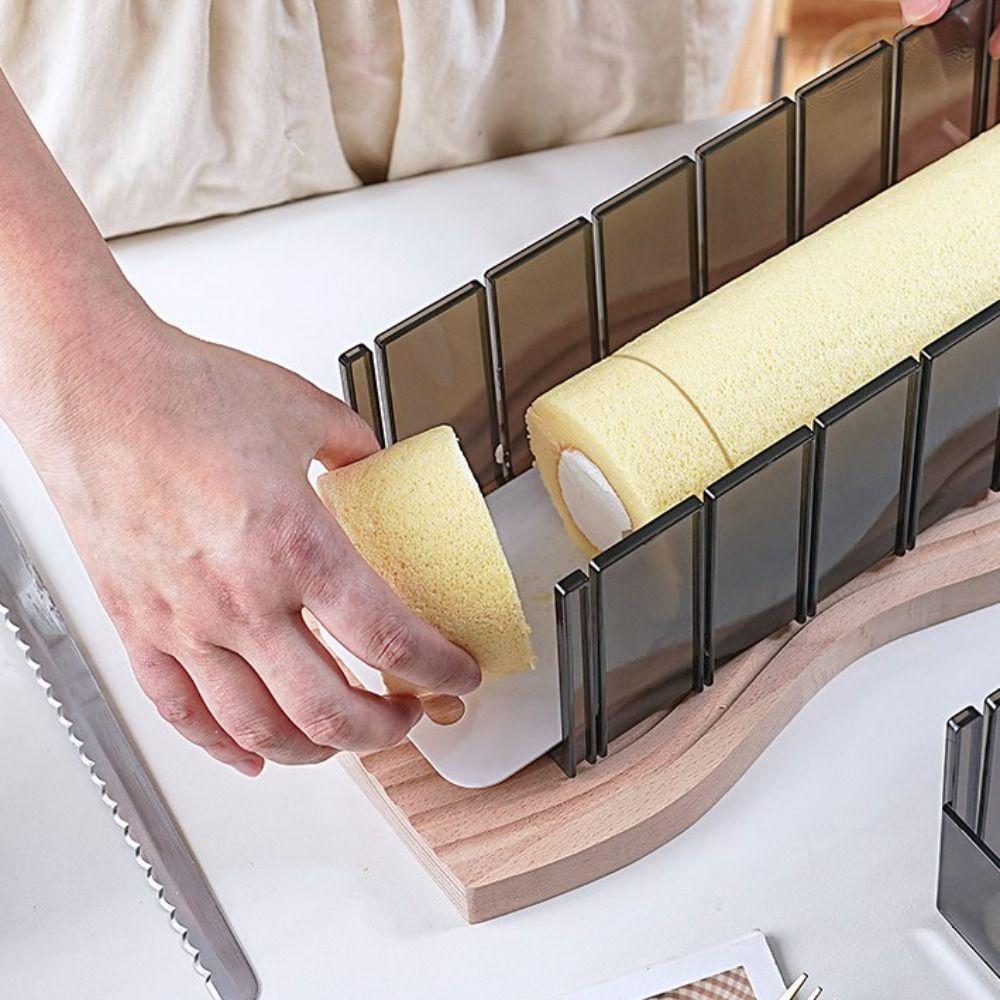 Accurate Cake Roll Cutter Plastic Cake Division Moulds Household Dough Thickness Guide  Bakery