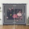 Curtains Vintage Flowers American Curtains Digital Printing Blackout Curtains No Punching