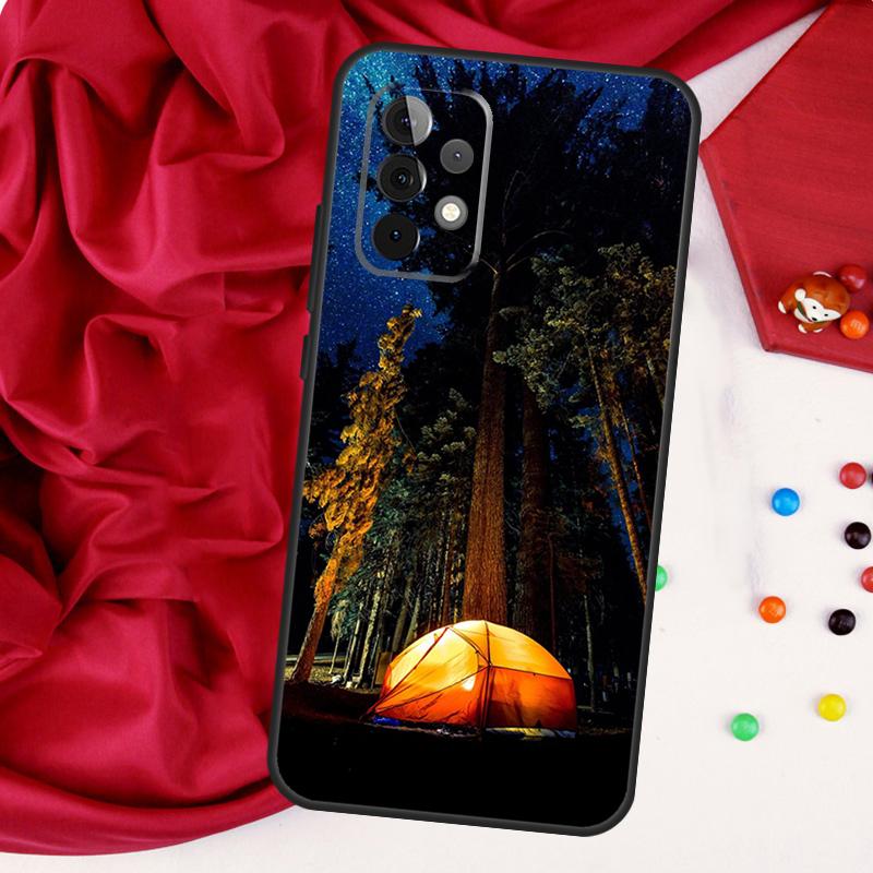 Camping Nature Mountain For Samsung Galaxy A15 A55 A53 A33 A35 A22 A32 A52 A54 A34 A14 A56 A36 A26 A16 A05 A06 Case
