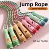 Wooden Handle Children's Skipping Rope Adjustable Students Jump Rope  For Fitness Outdoor Activity