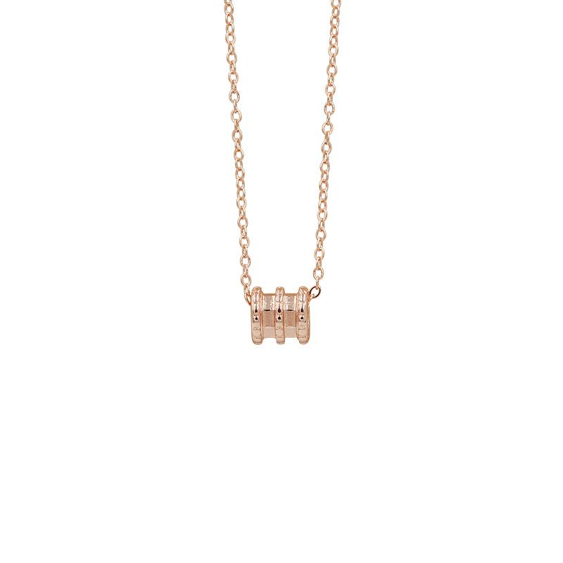 Rose Gold Mori Style Slim Waist Necklace for Women: Personalized Trendy Light Luxury Simple Clavicle Chain