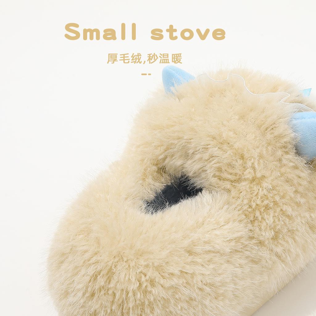Cute Bag and Cotton Slippers 2025 New Autumn and Winter Indoor Home Plush Slippers Winter