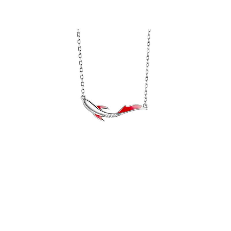 Lucky Carp Women s Zodiac Necklace - Light Luxury Retro Design, Exquisite Clavicle Chain Jewelry Inspired by Chinese Trends