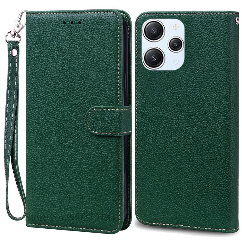 For Xiaomi Redmi 12 Case Silicon Leather Wallet Flip Case For Redmi 12 4G Cover Protector Phone Case for Redmi 12 5G Coque Funda