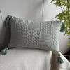30x45cm Vintage Chenille Weave Cushion Cover with Tassels Skin-friendly Durable Machine Washable Wrinkle-resistant Pillow Case