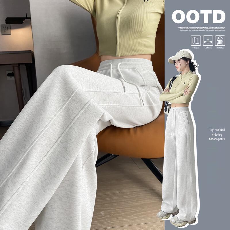 HSTYLE Women's High-Waisted Drapey Wide-Leg Pants