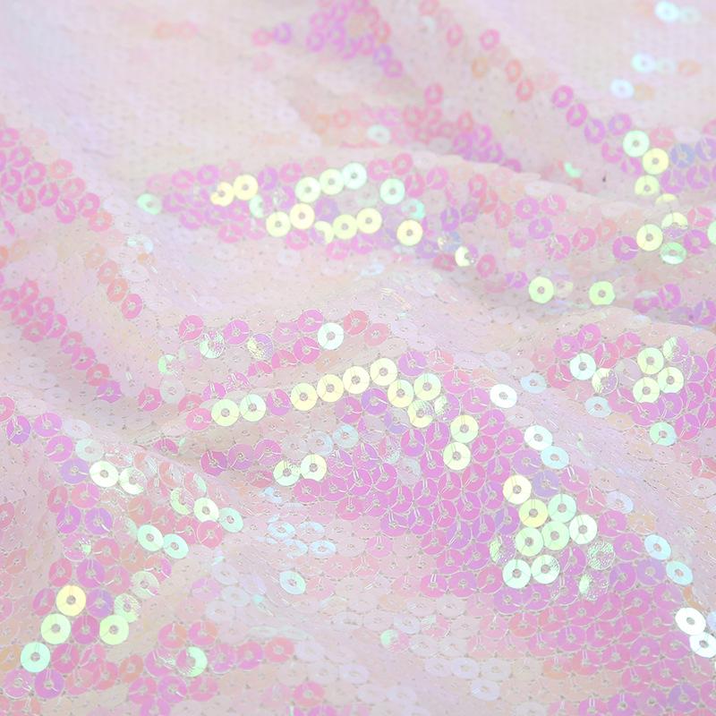 1/3/5yard 3mm Embroidered Flip Side Material Shiny Fish Scale Sequin Fabric for Clothing Performance Outfits Bag Shoe Fabric