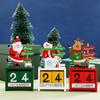 Wooden Christmas Countdown Ornament: Advent Calendar & Desktop Decoration Gift